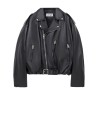 LOEWE Black Leather Biker Jacket