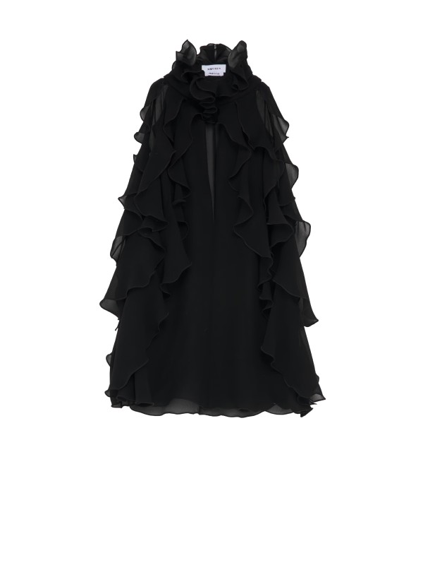 Top con Volant da Donna in Nero - Alexander McQueen