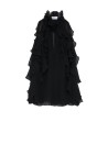 Top con Volant da Donna in Nero - Alexander McQueen