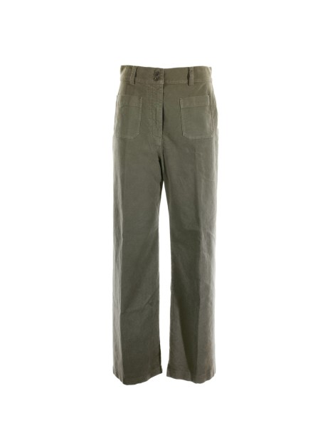 Military green trousers with pockets Military green trousers with pockets