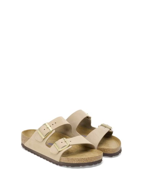Birkenstock Women's Arizona Patent Sandals in Beige