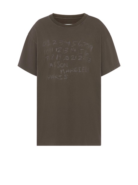 Maglietta in Cotone Maison Margiela Marrone