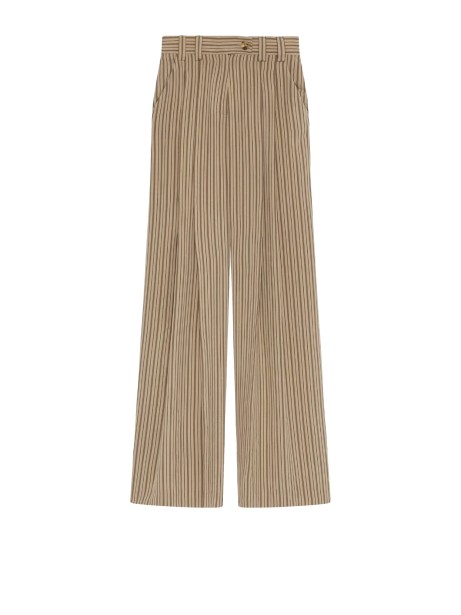 Pantalone palazzo in viscosa nocciola - Marella