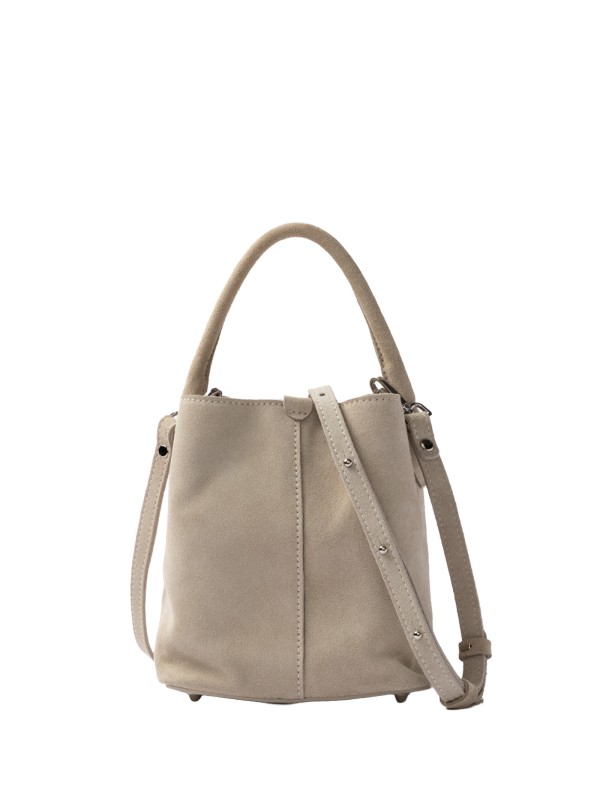 Borsa Paniere in Suede Beige - Eleganza e Versatilità