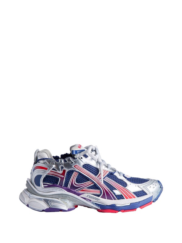 Sneaker Runner Gradient da Uomo in Navy/Rosso/Grigio