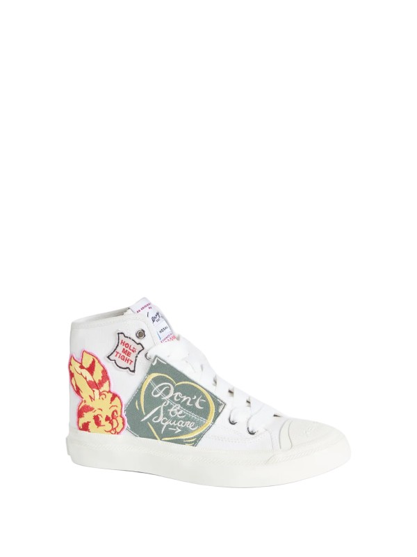 KENZO Women's White Logo Casual Sneakers