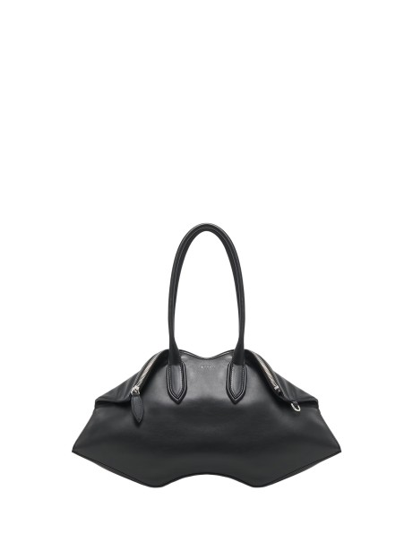 Alexander McQueen Women's Manta Bag in Black Calf Leather