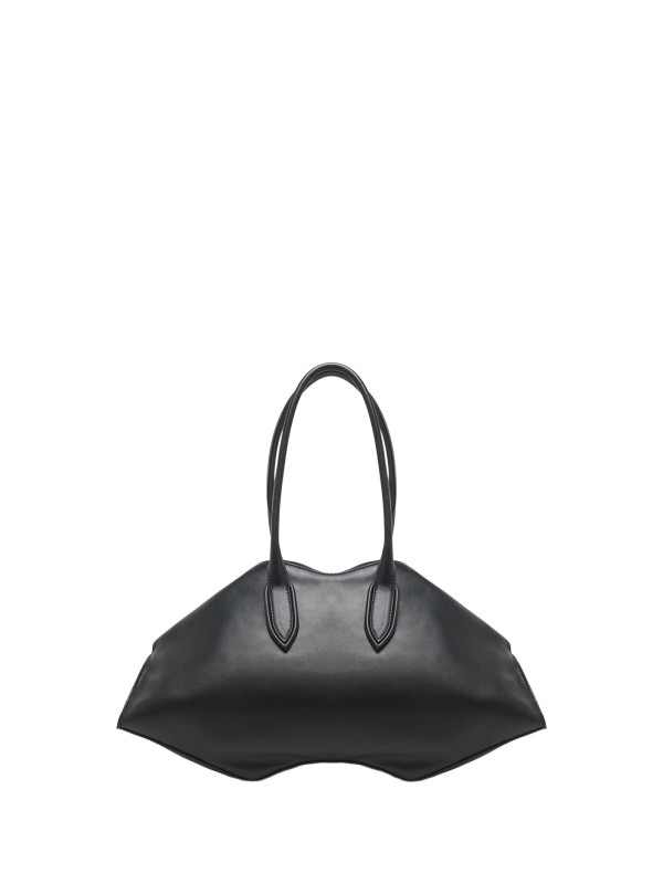 Alexander McQueen Women's Manta Bag in Black Calf Leather