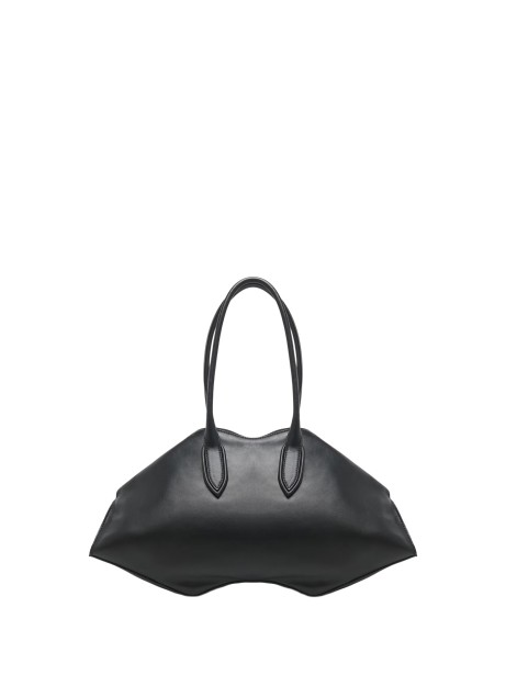 Alexander McQueen Women's Manta Bag in Black Calf Leather