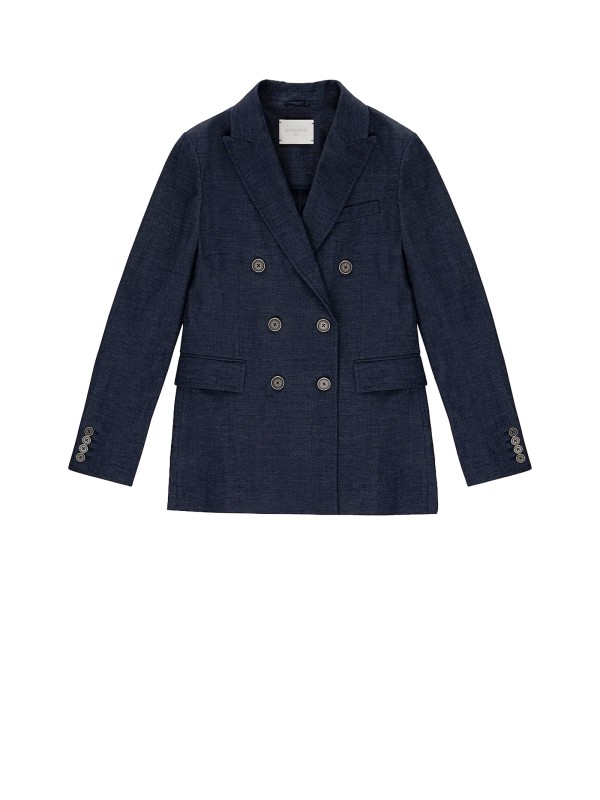 Circolo 1901 Flamed Effect Double-Breasted Jacket