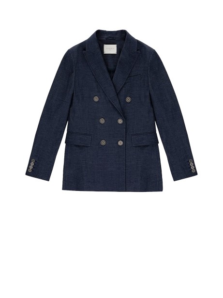 Circolo 1901 Flamed Effect Double-Breasted Jacket