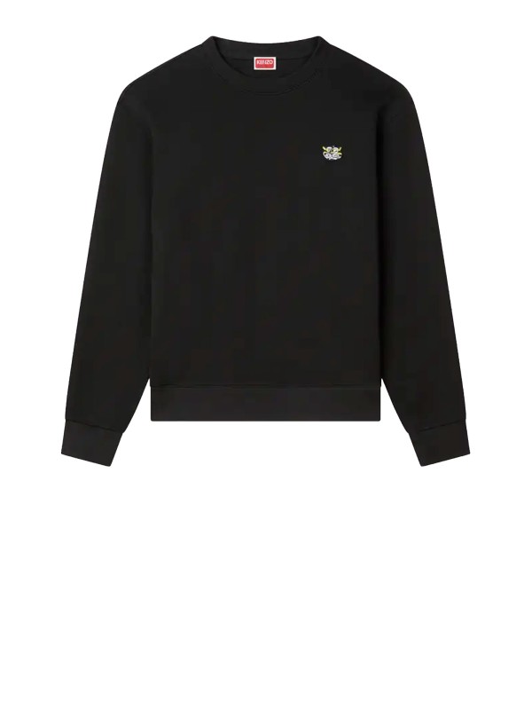 Felpa in cotone con ricamo KENZO Wild Tiger