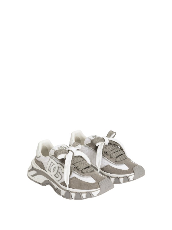 Sneaker DG Country Road in Nylon e Pelle Multicolore