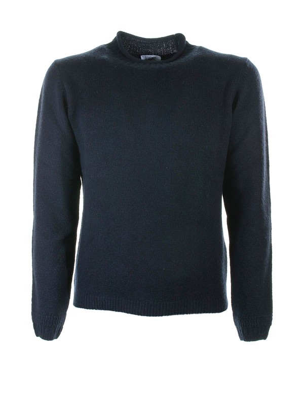 Blue sweater with collar