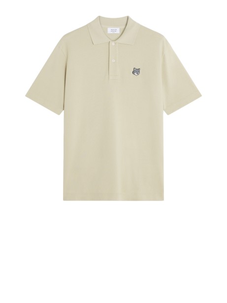 Polo Comfort con Testa di Volpe in Piqué di Cotone - Maison Kitsuné