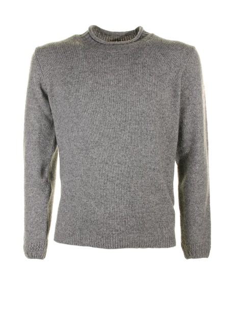 Gray sweater with collar
