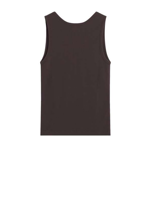 Top smanicato Baby Fox in cotone organico Ganache