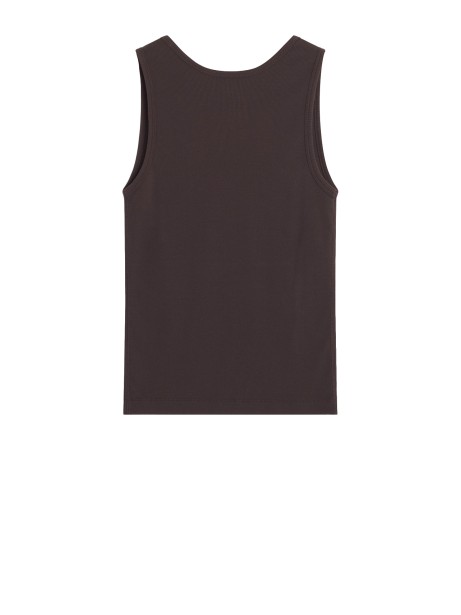 Top smanicato Baby Fox in cotone organico Ganache