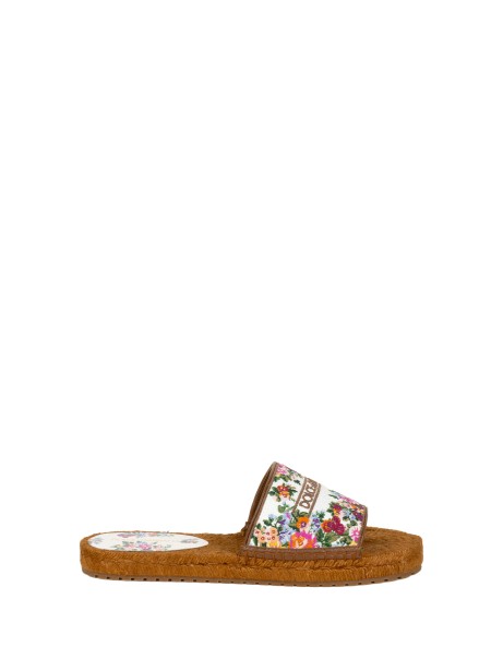 Sandali Espadrillas con Stampa Floreale di Dolce & Gabbana