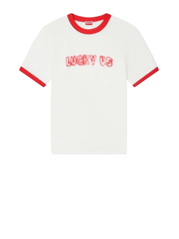 T-shirt slim fit in cotone 'KENZO Words'