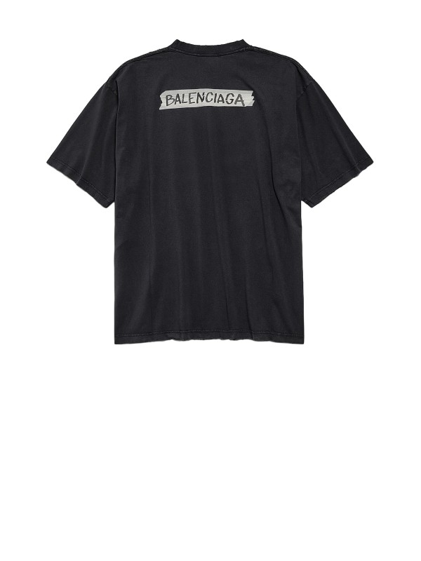 T-shirt Laurel Classic Medium Fit Uomo Nero Sbiadito