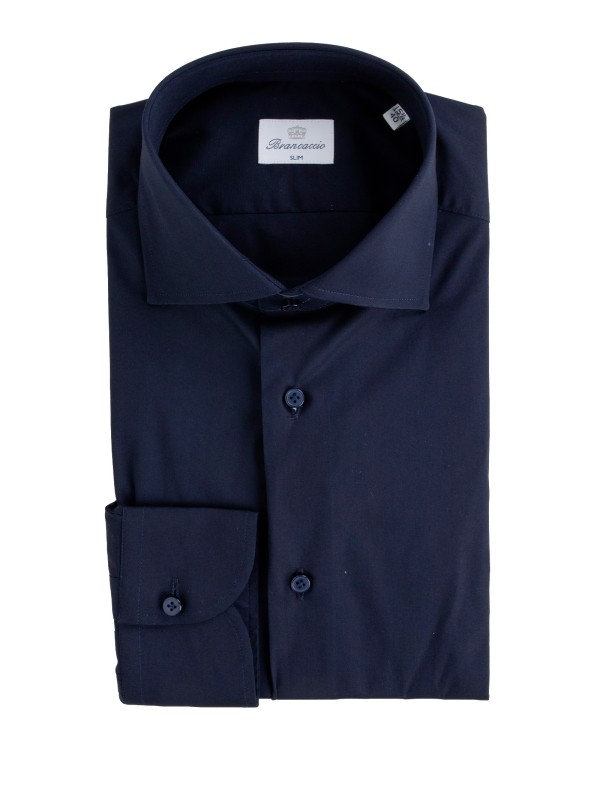 Brancaccio Men's Slim-Fit 100% Cotton Shirt