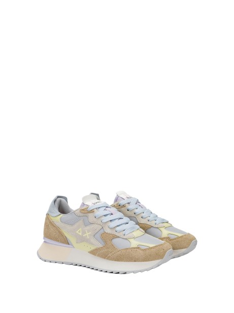 SUN 68 Z36215: Sneakers in Camoscio e Tessuto con Plantare Estraibile