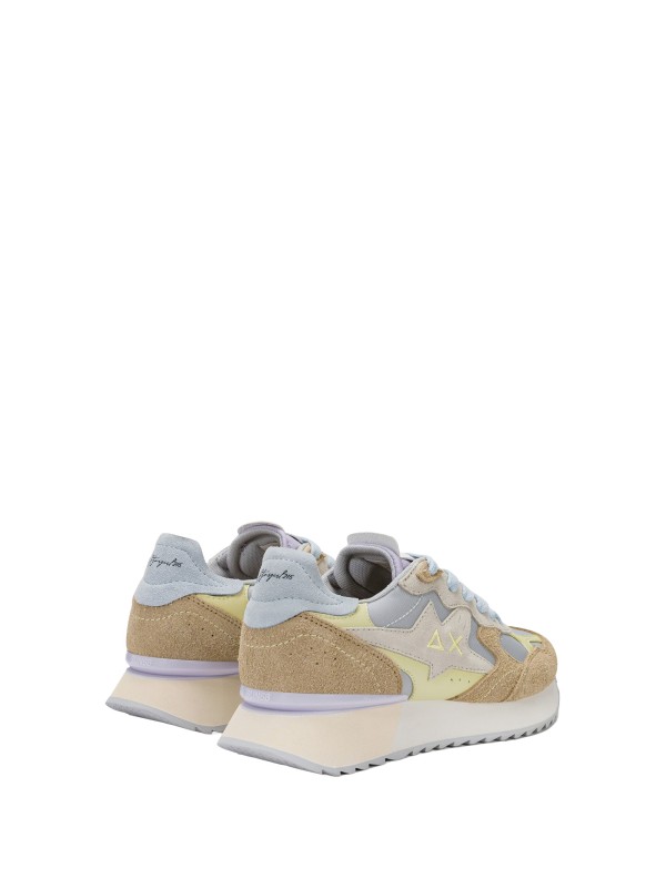 SUN 68 Z36215: Sneakers in Camoscio e Tessuto con Plantare Estraibile