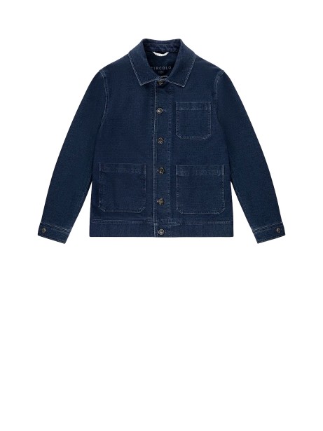 Indigo Piquet Work Jacket