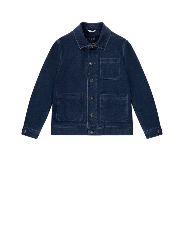 Indigo Piquet Work Jacket