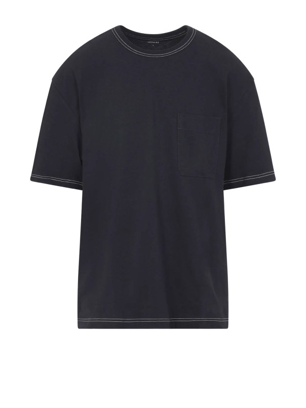 T-shirt Boxy Nera di Lemaire
