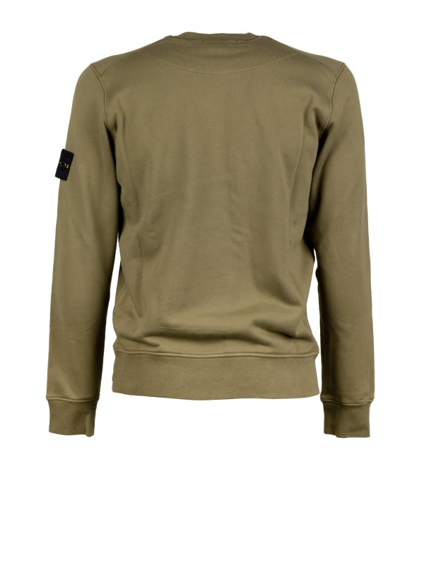 Stone Island Logo-Appliqué Cotton Sweatshirt