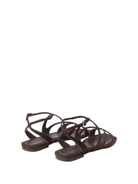 Jimmy Choo Ayla Flat Chocolate Suede Flats