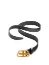 Cintura Ampia BB in Pelle Nera - Balenciaga