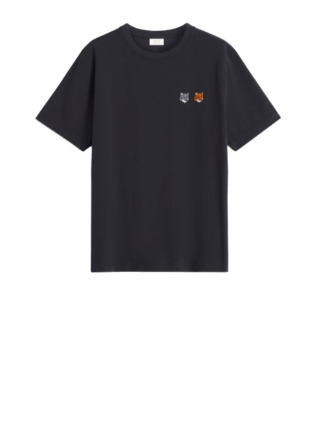 T-shirt Classic con Patch Double Fox Head - Maison Kitsuné