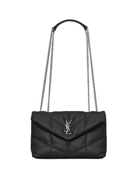 Saint Laurent Toy Puffer Bag in Black Nappa Leather