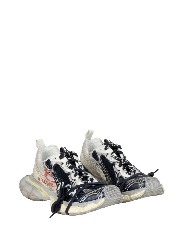 Sneaker 3XL Split Logo Balenciaga Giallo Chiaro/Rosso/Navy