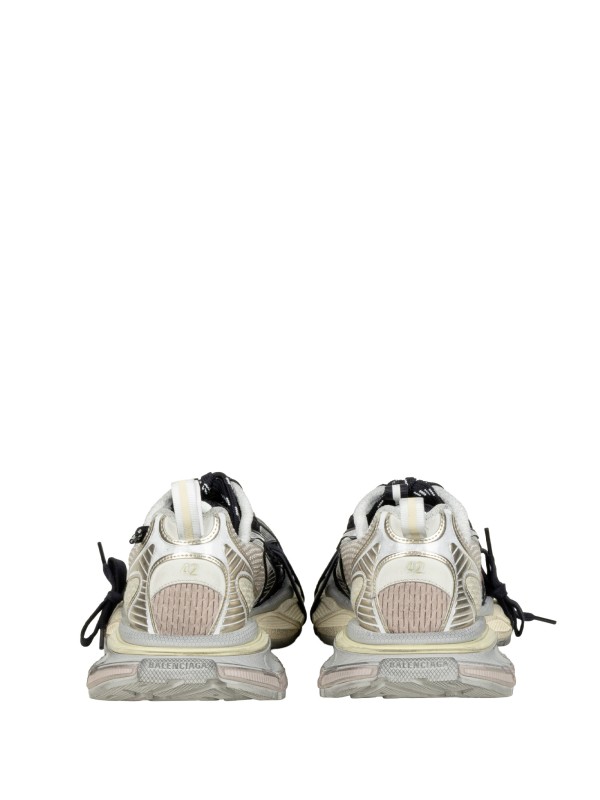 Men's 3XL Split Logo Sneaker in Light Yellow, Red, and Navy