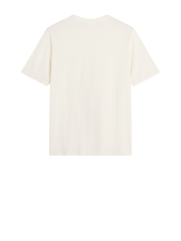 Maison Kitsuné Fox Head Regular T-Shirt in Pastel Yellow