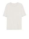 Lemaire Boxy Cotton and Linen T-Shirt with Chest Pocket