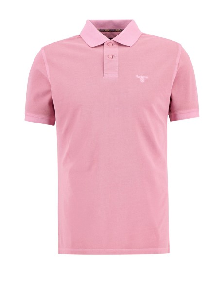 Polo in Piqué Tartan Washed con Vestibilità Leggermente Aderente