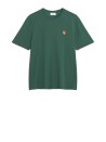 T-shirt Regular Fox Head Verde Bottiglia Maison Kitsuné
