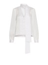 Marella MLLRAGNI White Silk and Viscose Blouse