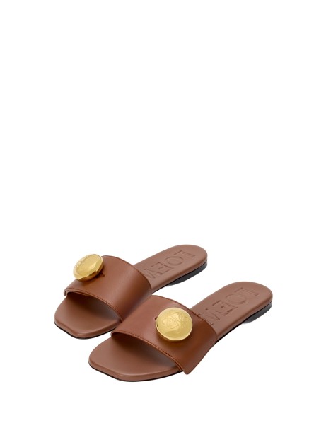 Loewe Pebble Slide Sandals in Soft Calfskin 2