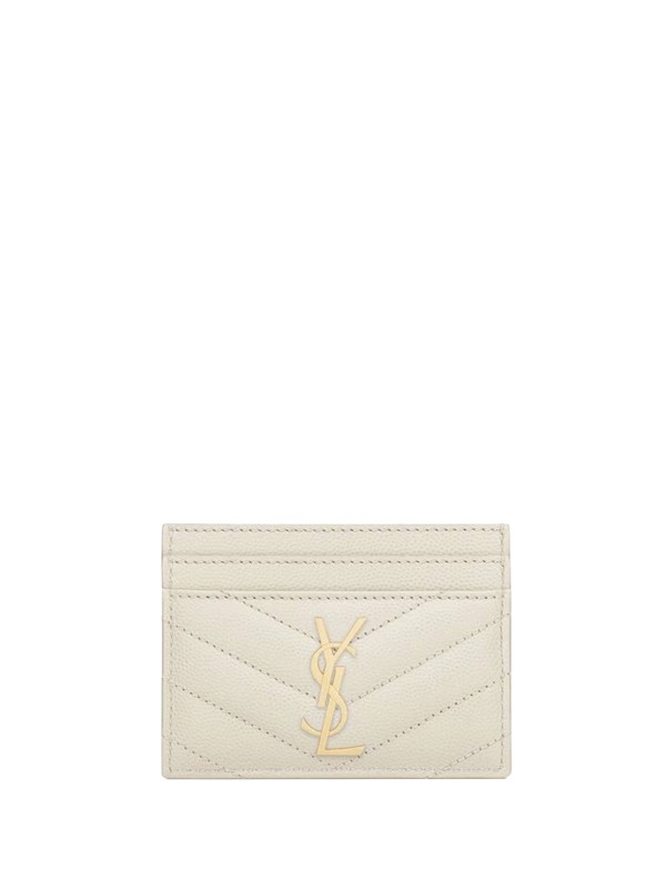 Yves Saint Laurent Cassandre Matelassé Grain de Poudre Leather Card Holder