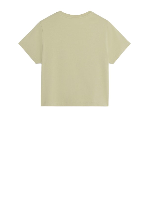T-shirt Dressed Fox Baby in Verde Polveroso