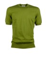 T-shirt girocollo a maniche corte in maglia Alpha Studio Army 1005