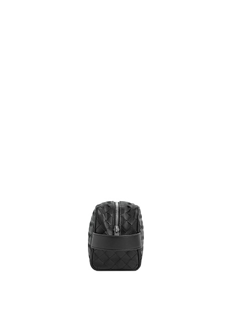 Bottega Veneta Intrecciato Travel Pouch in Black 2
