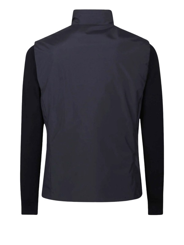 Moorer Men's Blue Zip-Up Bomber Jacket