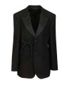 Balenciaga Black String Blazer